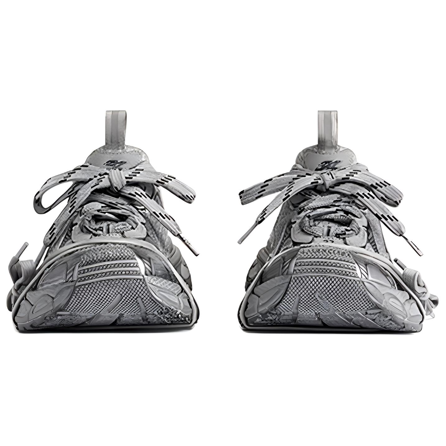 (WMNS) Balenciaga 3XL Mules 'Grey Mesh and Polyurethane' 742682W3XL11210
