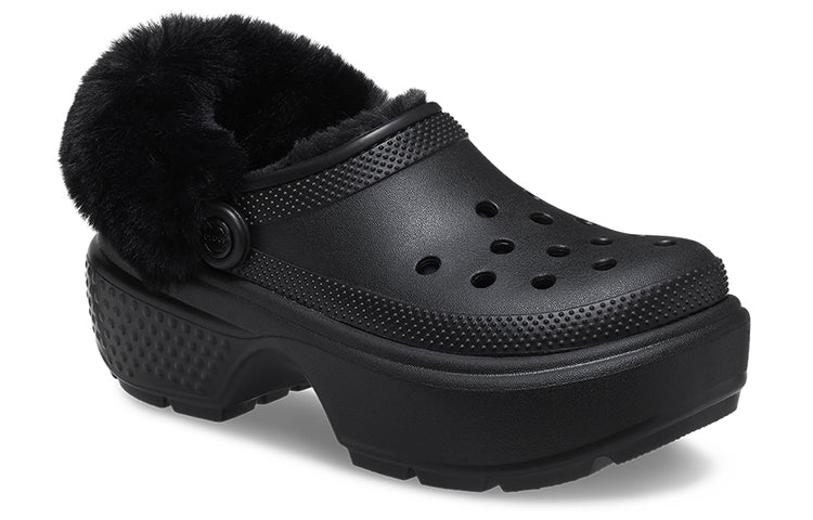 Crocs Stomp Lined Clogs 'Black' 208546-001