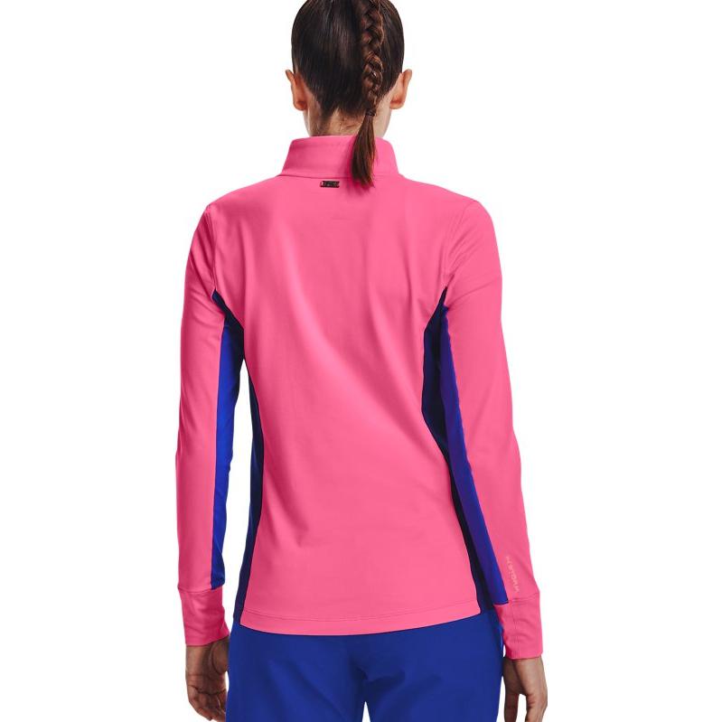 (WMNS) Under Armour Storm Midlayer 1/2 Zip Sweatshirt 'Pink Blue' 1370140-640