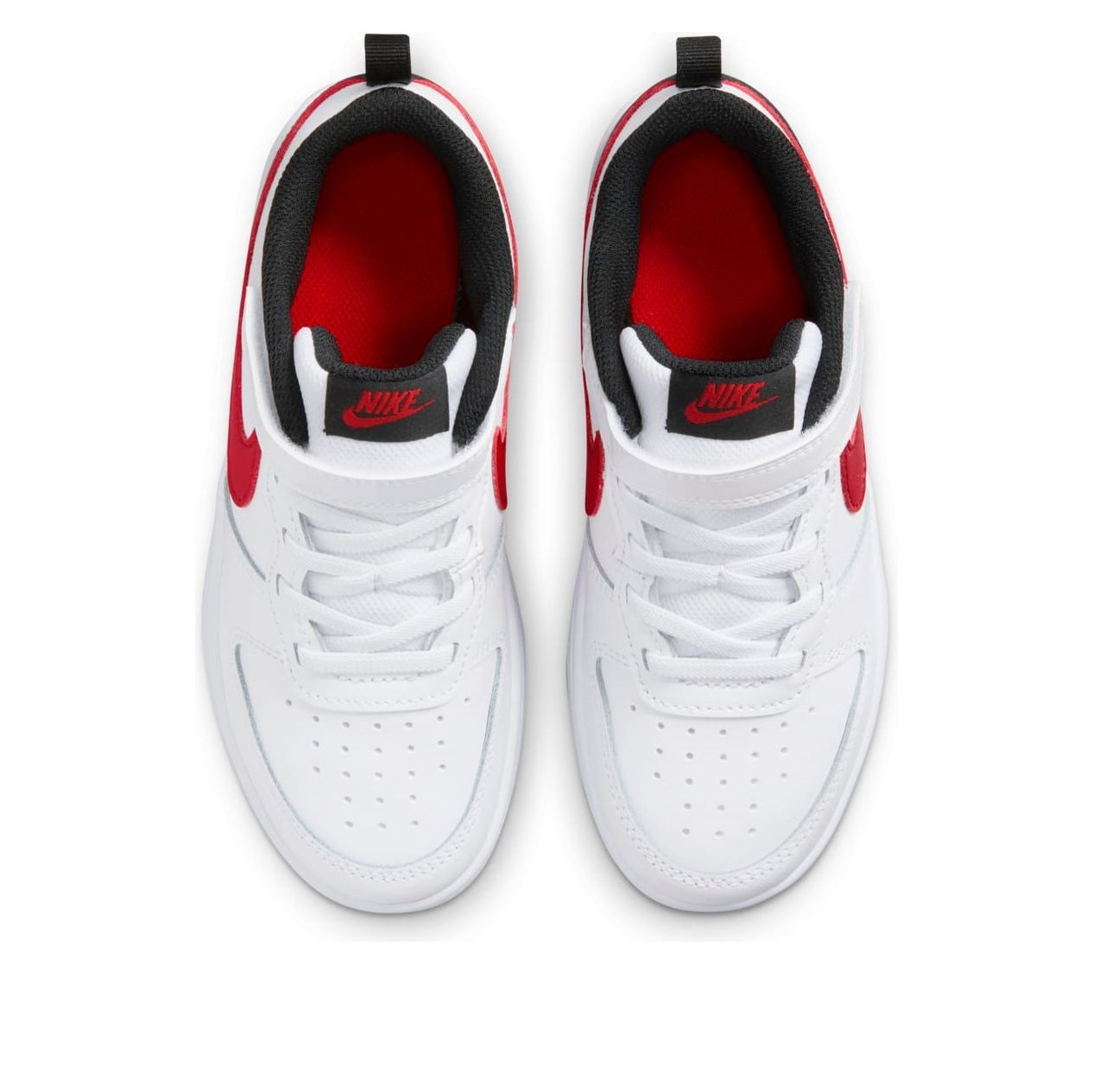 (PS) Nike Court Borough Low 2 'White Black Red' BQ5451-110
