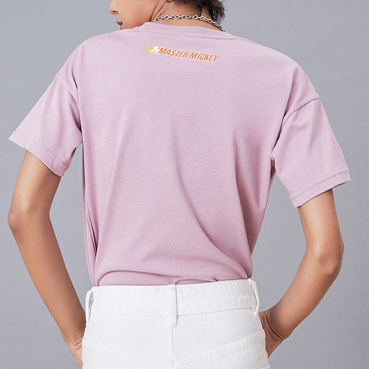 Li-Ning x Disney Crossover Mickey Printing Short Sleeve Pink AHSQ126-2