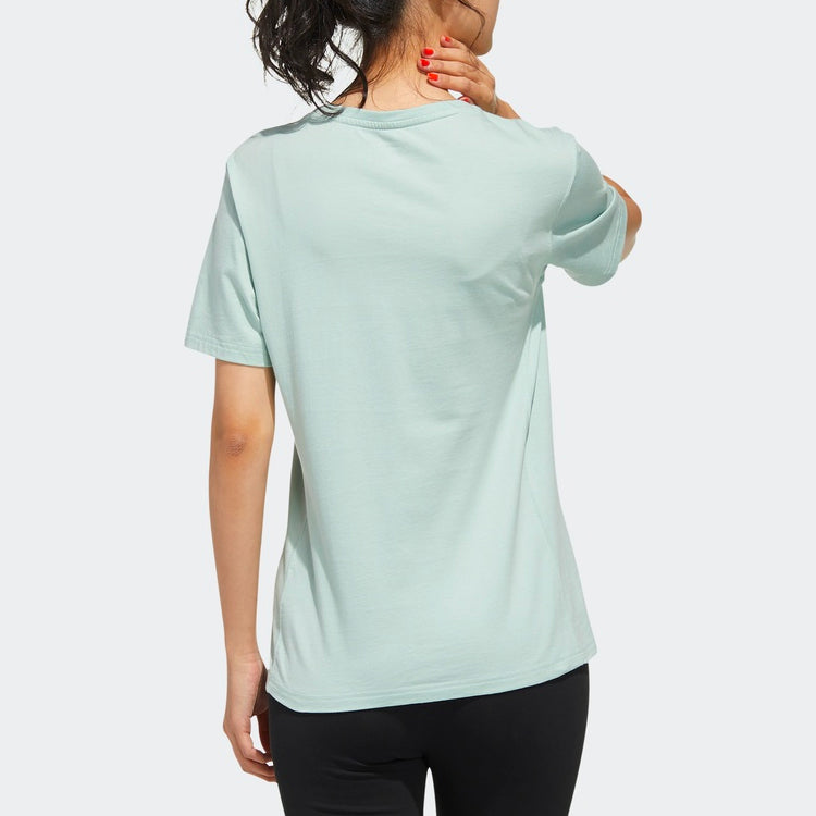 (WMNS) adidas neo Casual Sports Short Sleeve Green GD9894