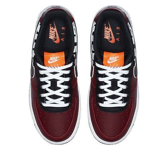 (GS) Nike Air Force 1 Low 'Black White Red' 820438-607