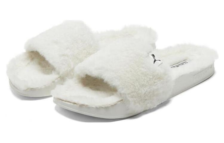 (WMNS) PUMA Leadcat 20 YLM Sports Slippers White 385803-04