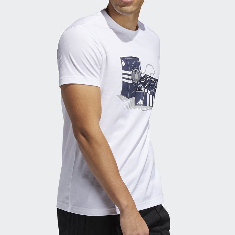 adidas Sports Round Neck Short Sleeve 'Shoe Box White' FT2823