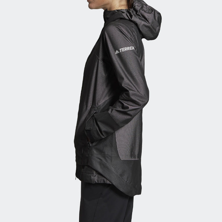 (WMNS) adidas Outdoor Windproof Jacket Black DZ0796