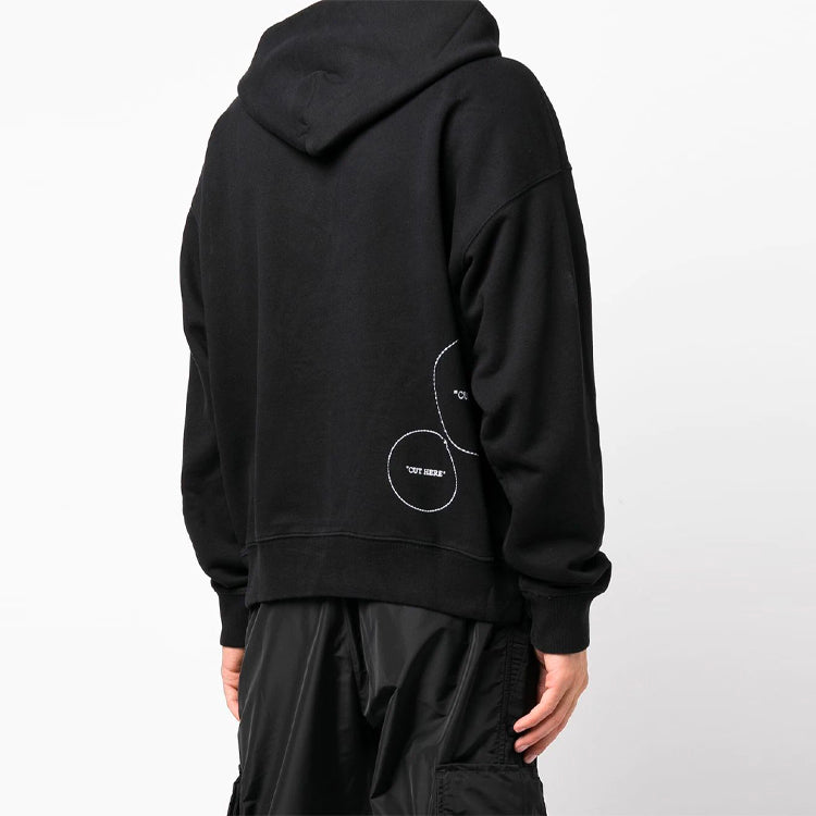Men's Off-White FW21 Logo Pattern Loose Black OMBB085F21FLE0051001