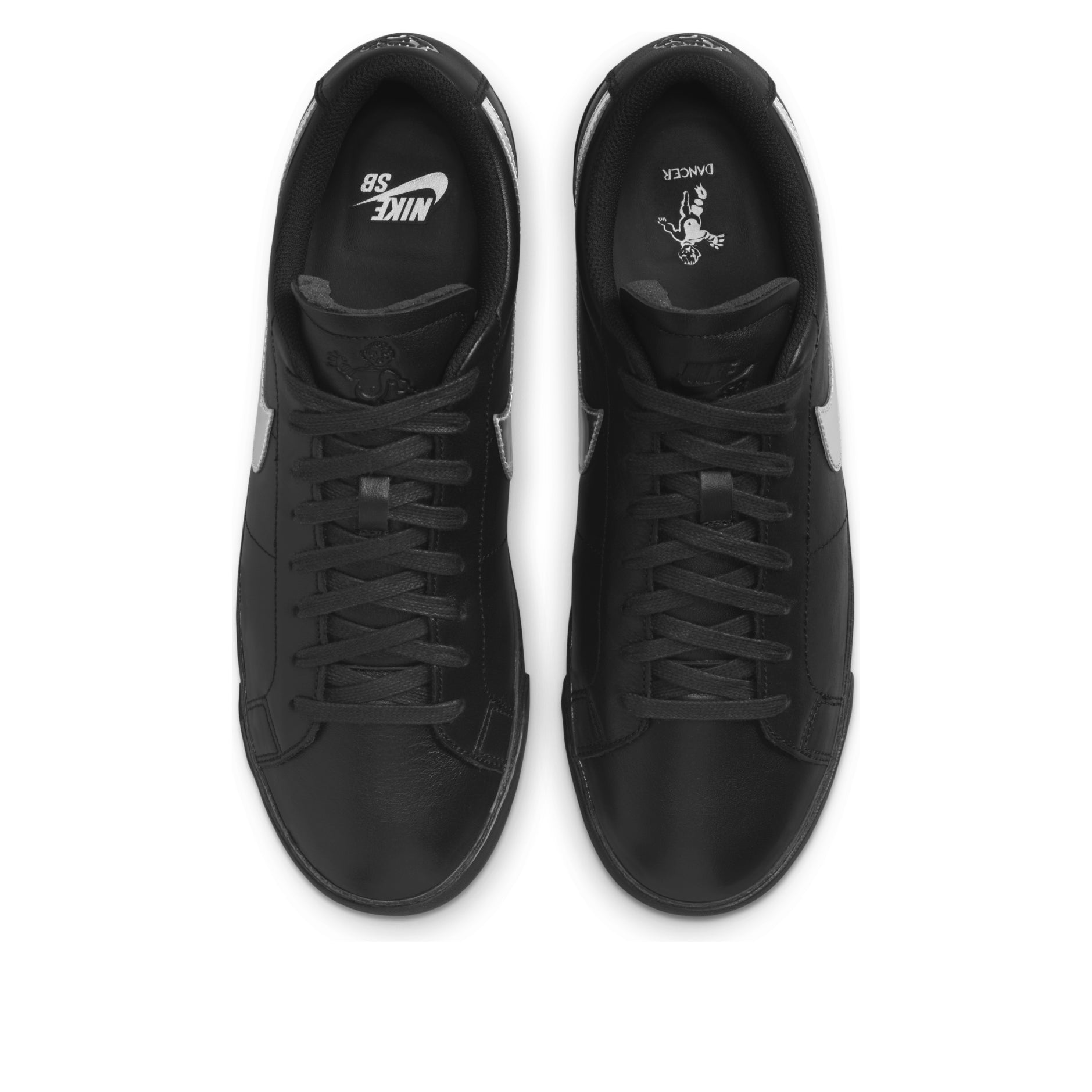Nike x Dancer Skateboards SB Zoom Blazer Low 'Black Metallic Silver'  HJ6703-001