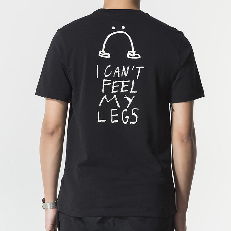 Men's Nike Smiling Face Casual Short Sleeve Black T-Shirt AO0624-010