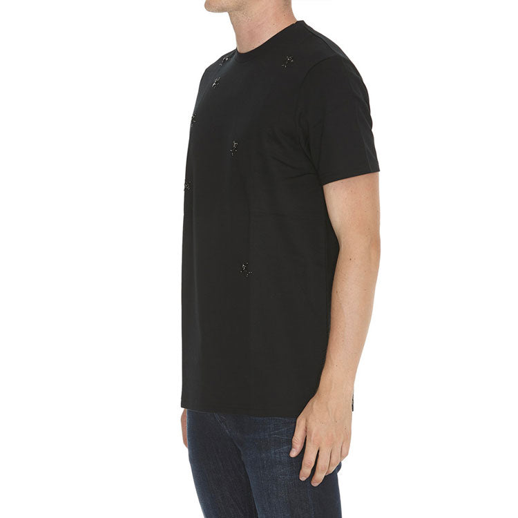 Men's DIOR SS21 Round Neck Short Sleeve Black 733J603W4215-C900