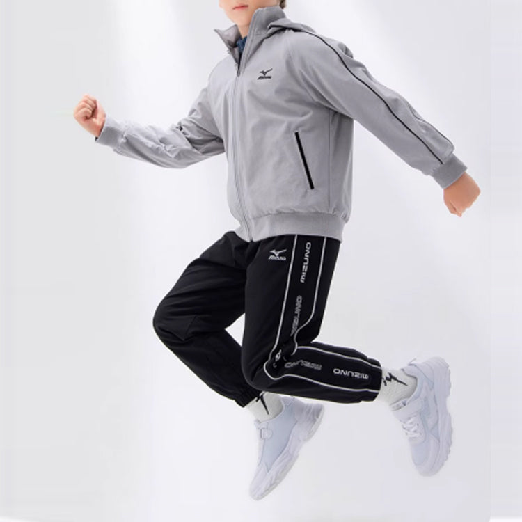 (GS) Mizuno Logo Fleece Jacket 'Grey' 32CC2904