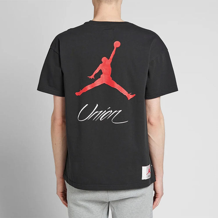 Air Jordan x Union NRG Vault AJ Flight Jumpman Tee 'Black' BV1330-010