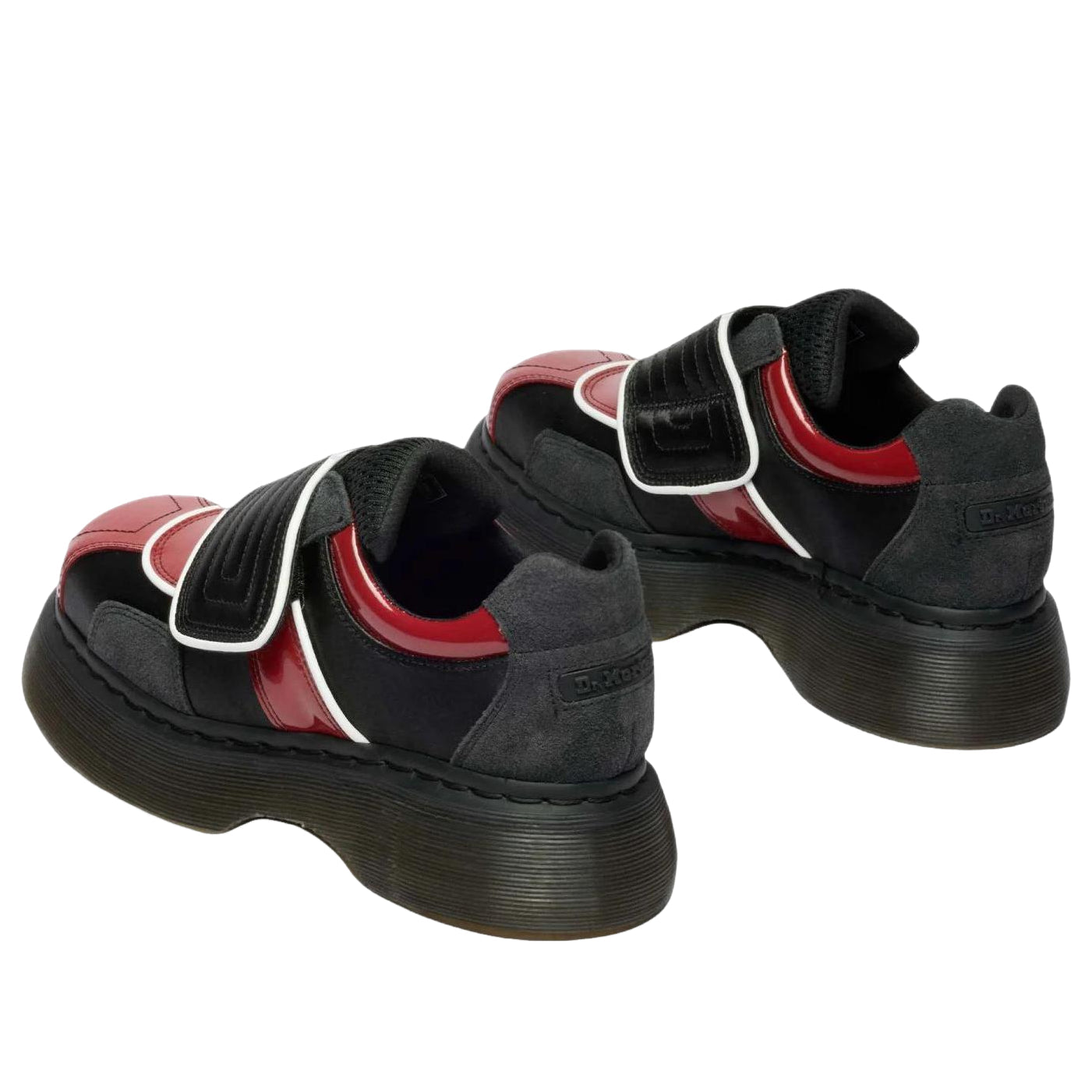 Dr. Martens Women's Buzz Strap 'Black Scarlet Red' 42619001