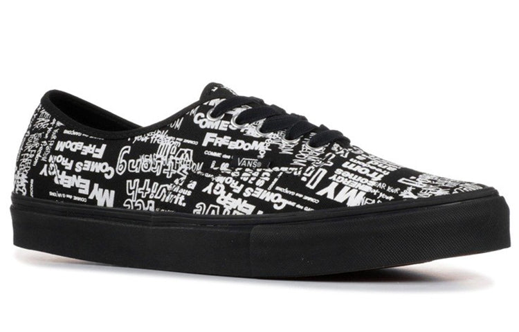 Vans COMME des GARCONS x Authentic LX 'Graffiti - Black' VN0A33TASO7