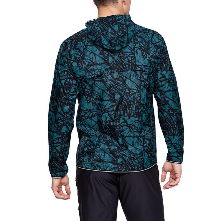 Men's Under Armour Qualifier Running Sports Jacket Lake Blue 1342931-417