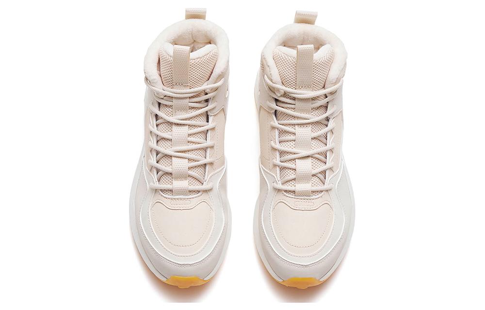 (WMNS) ANTA Fleeced High Top Casual Shoes 'White Pink' 122248992-1