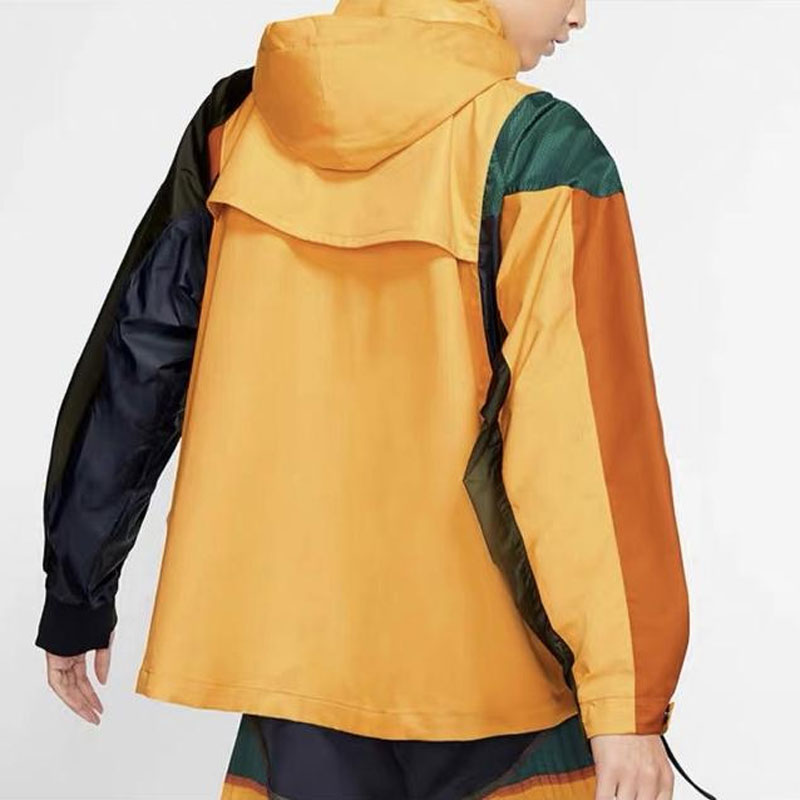 (WMNS) Nike x sacai Double-Zip Jacket 'University Gold Sequoia' CD6297-739
