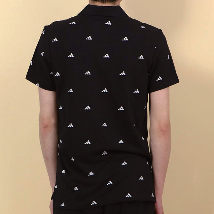 adidas Sports Short-sleeve POLO Shirt Men BlackWhite FT2802