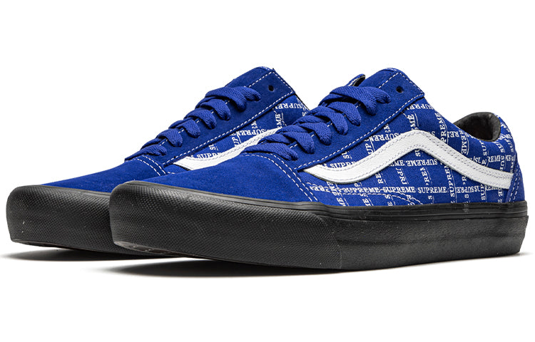 Vans Supreme x Old Skool Pro 'Logo Pattern - Royal' VN0A45JC2YX