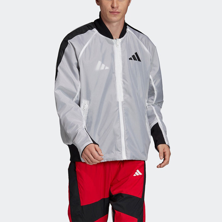 adidas M VRCT OVERSIZE Double Sided Sports Logo Jacket White FI4688