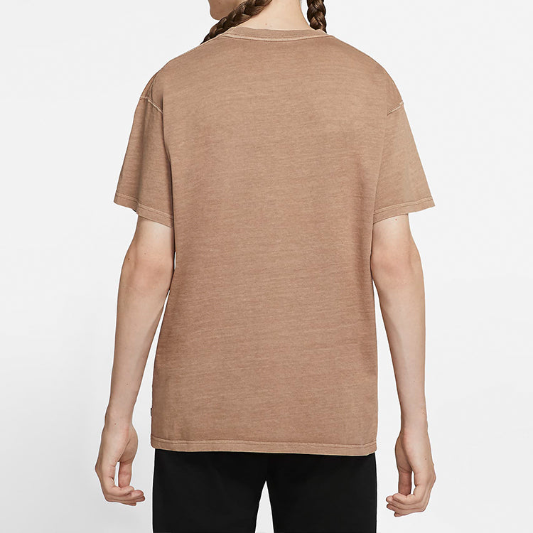 Nike Logo Pocket Skateboard Short Sleeve Khaki CW1467-283