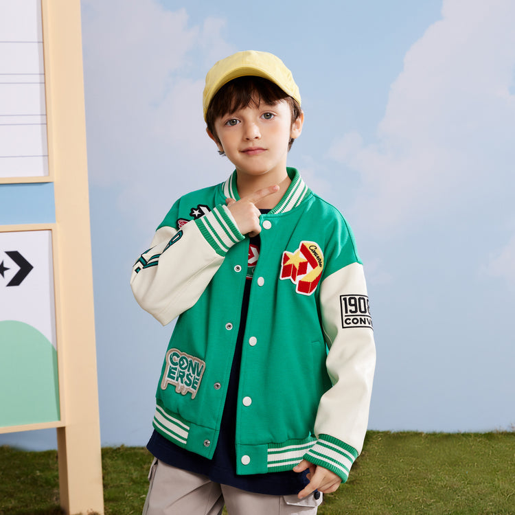 (GS) Converse Golf Jacket 'Green White' CV2312030GS-001