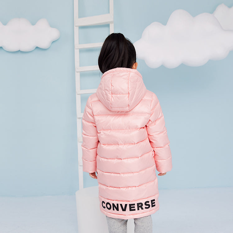 (PS) Converse Long Down Jacket Asia Sizing 'Pink Black' CV2242085GS-004