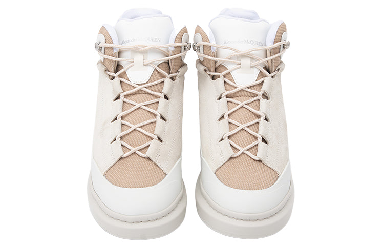 Alexander McQueen Larry High-Top Sneakers 'Beige White' 682498WIB9D9495
