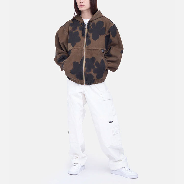 Stussy Floral Dye Work Jacket 'Brown' 115642