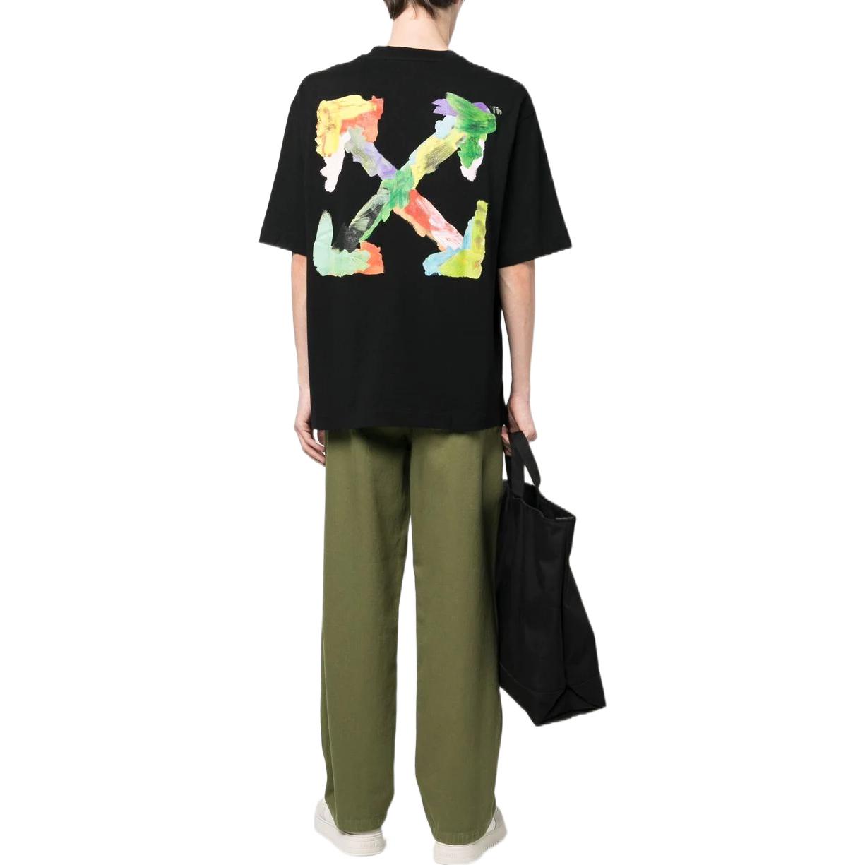 Off-White SS23 Brush Arrows Logo Print Tee OMAA120S23JER0011084