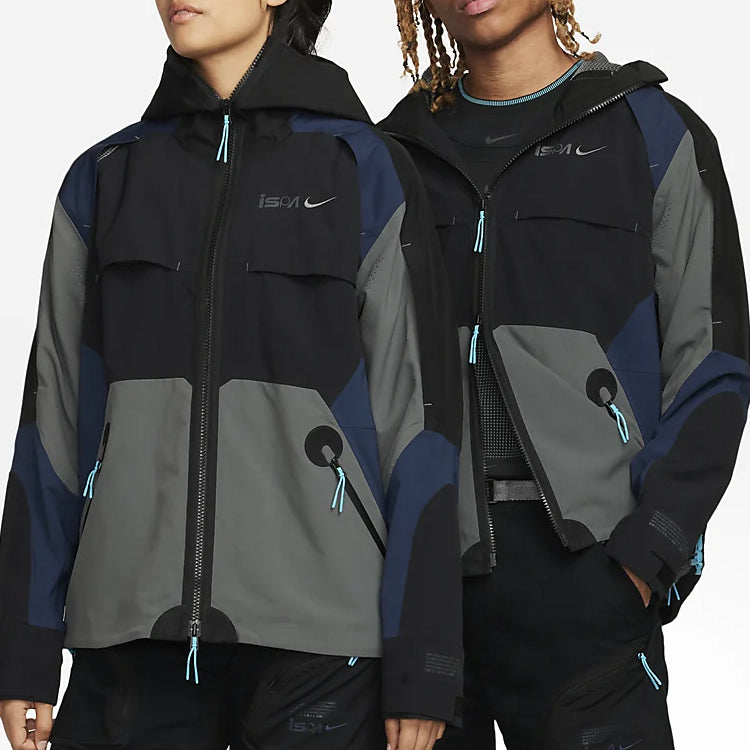 Nike ISPA Jacket 'Black Midnight Navy Iron Grey' FB2370-010
