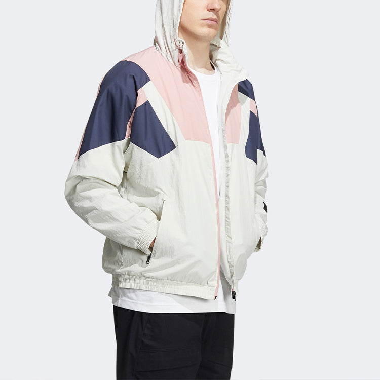 adidas St Brand Wvjk Casual Sports Hooded Jacket Purple Pink HE9893