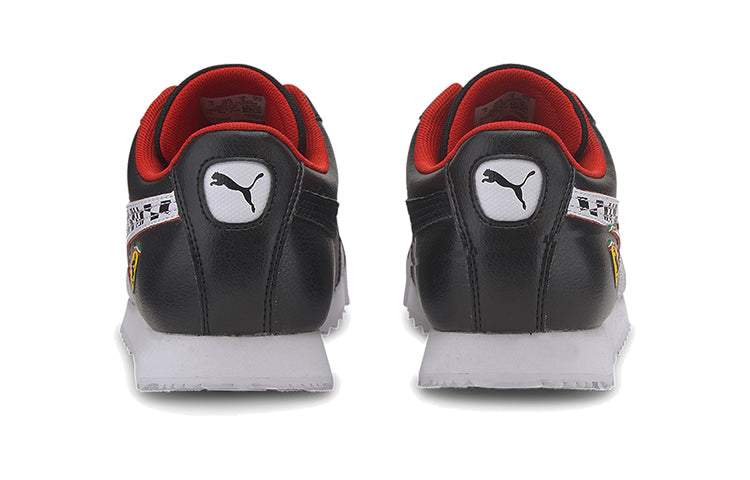 (GS) PUMA Scuderia Ferrari Roma Low Running Shoes Black/White 339973-01