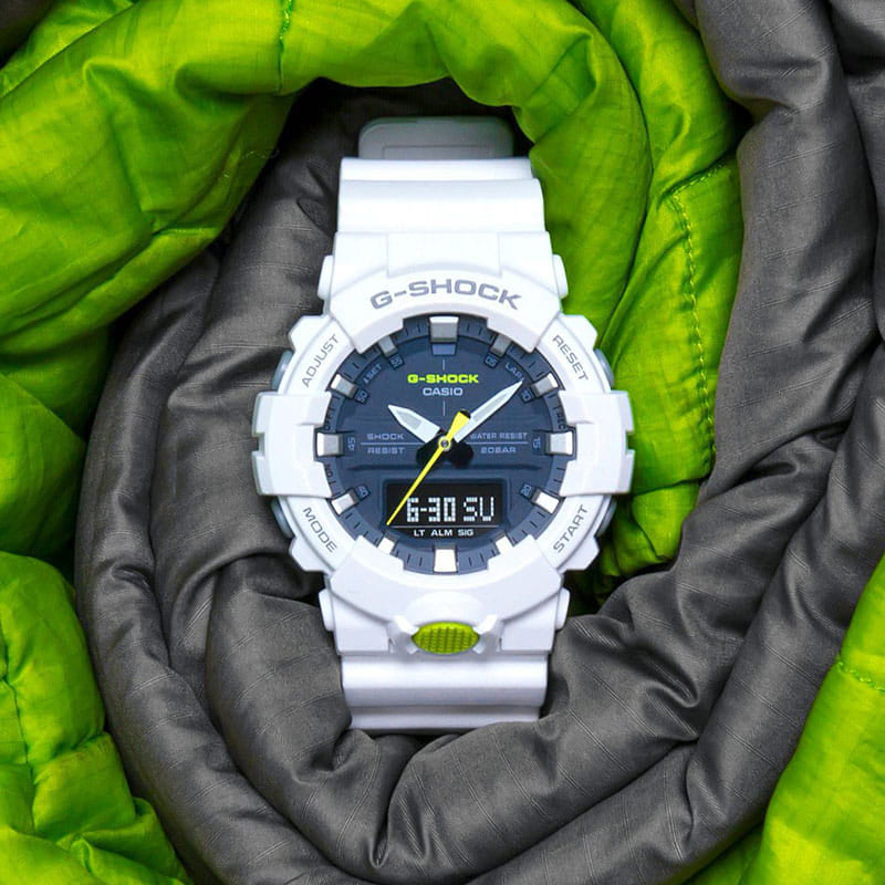 CASIO G-Shock Analog-Digital 'White' GA-800SC-7A