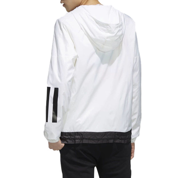 adidas neo Mickey Casual Sports Hooded Jacket White EI4535