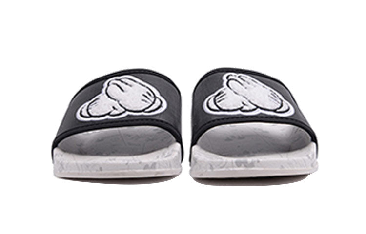 (WMNS) Disney x Li-Ning Mickey Non-Slip Slippers 'Black White' AGAQ004-7