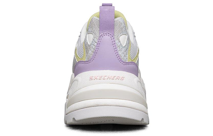 (WMNS) Skechers Stamina V2 low Running Shoes GS White/Purple 896004-WMLT