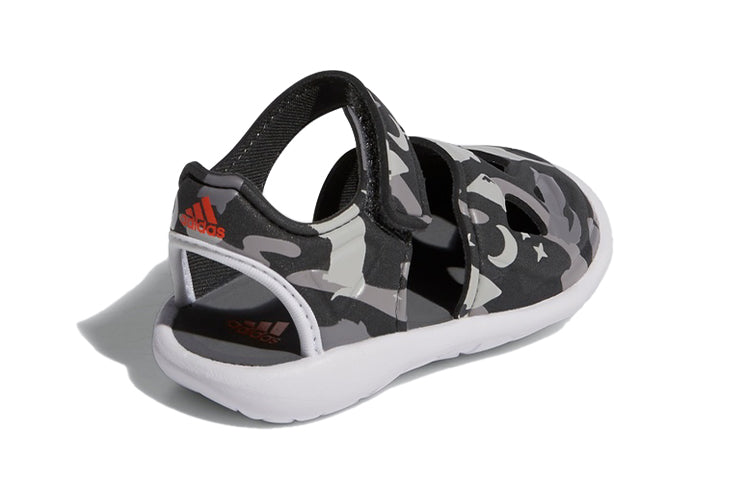 (TD) adidas Fortaswim 2 I Camouflage Sandals 'Black Grey White' G54087