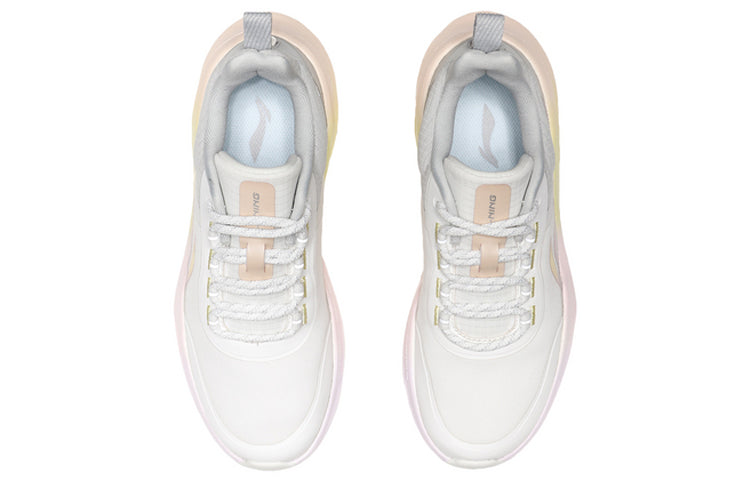 (WMNS) Li-Ning Lightweight 'White Grey Pink' ARHQ336-1