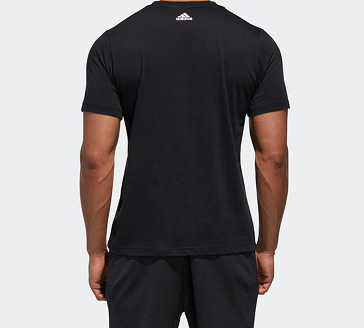 adidas Mh Gfx T Lng Square Printing Short Sleeve Black GH4416