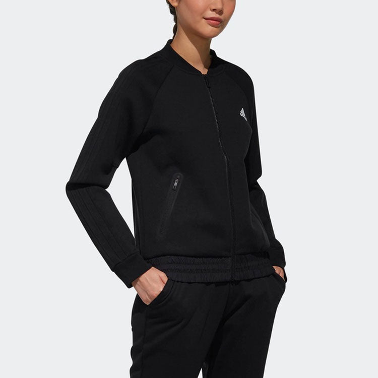 (WMNS) adidas Bomber Knitted Brand 'Black' DW4568