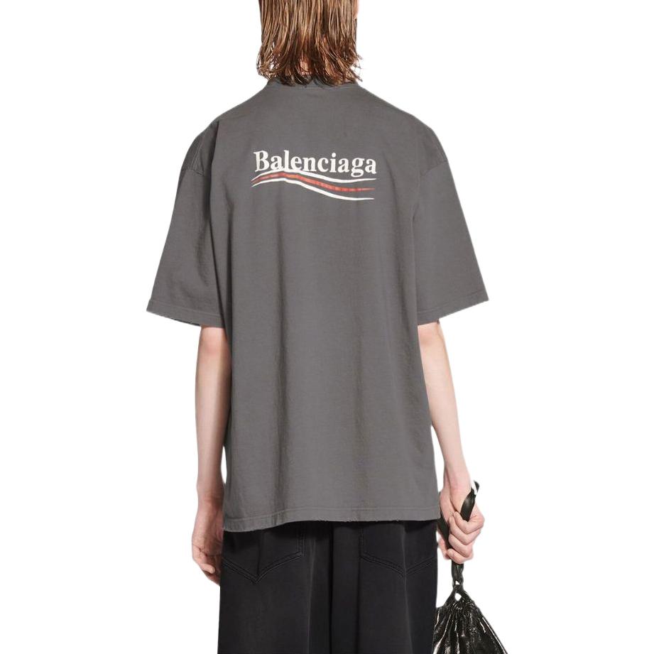 Balenciaga Political Campaign T-Shirt 'Grey' 641675TNVG51227