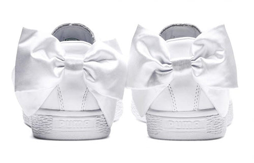 (WMNS) PUMA Basket Bow 'Triple White' 367319-01