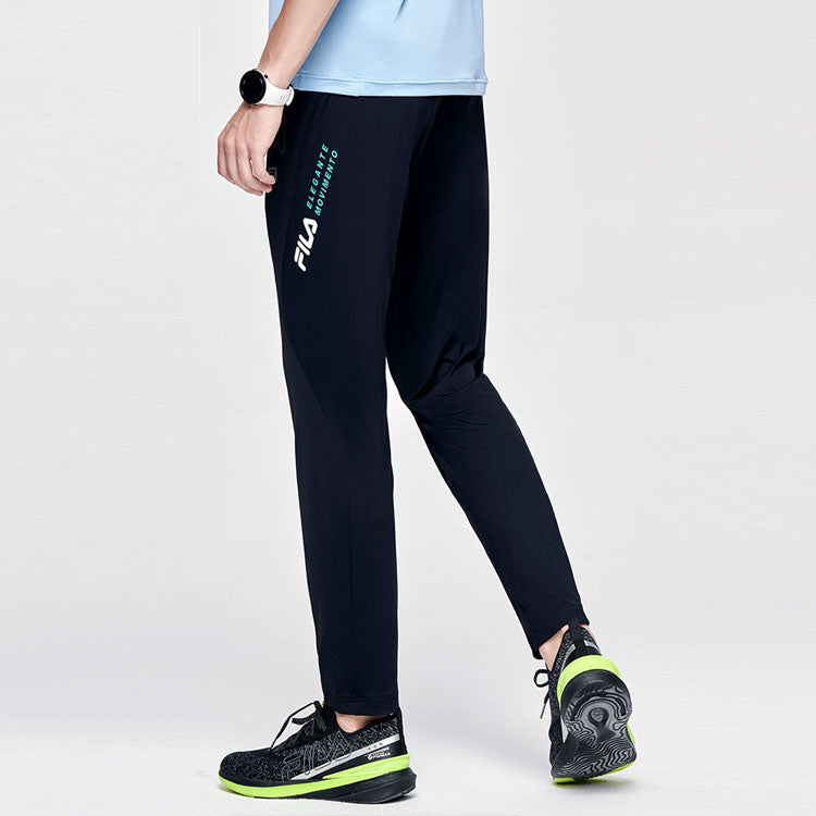 FILA Alphabet Printing Straight Sports Pants Black A11M122601F-BK