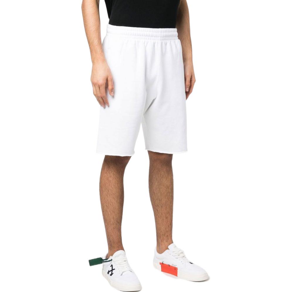 Off-White Wave Out Diag Mesh Shorts 'White' OMCI006C99FLE0090110