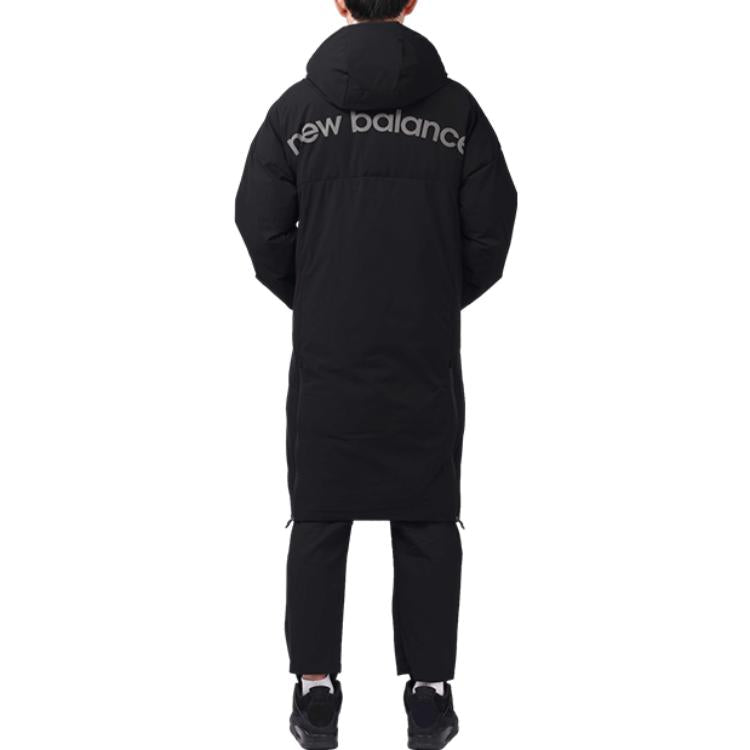 New Balance Street Style Long Down Jacket Asia Sizing 'Black' NQ94R041-BK