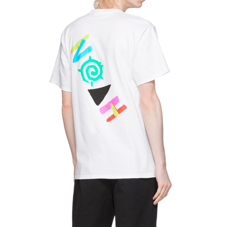 NOAH NYC More Core Tee Multicolor Logo Printing Short Sleeve Unisex White T7SS20WHT