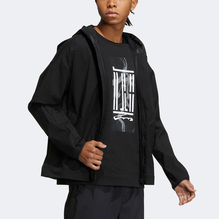 adidas WJ WB Sports Hooded Jacket Black HE5145