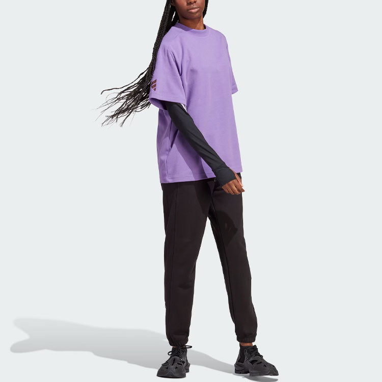 (WMNS) adidas by Stella McCartney Logo Tee 'Purple' IA1514