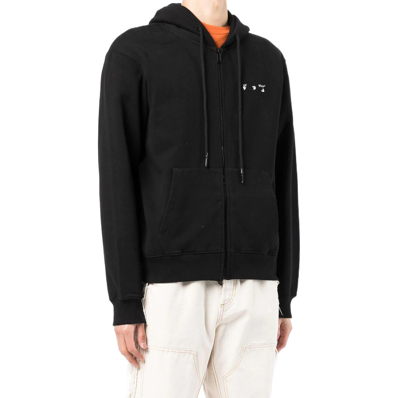 Men's Off-White SS22 Caravaggio Zipper Black OMBE013C99FLE0041001